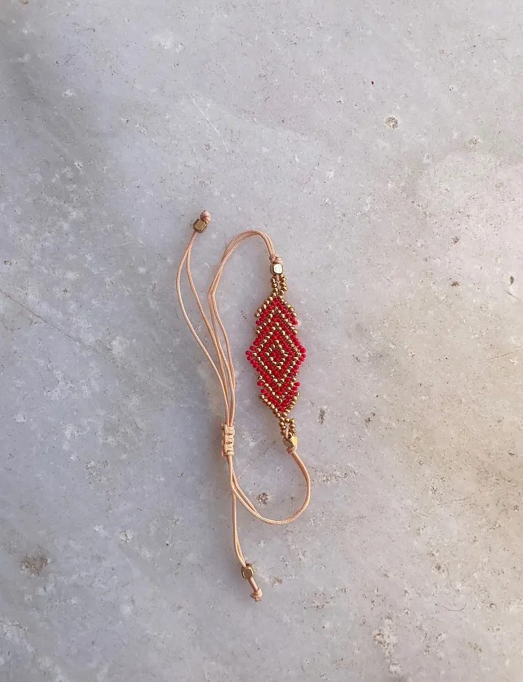 Beaded Rhombus bracelet
