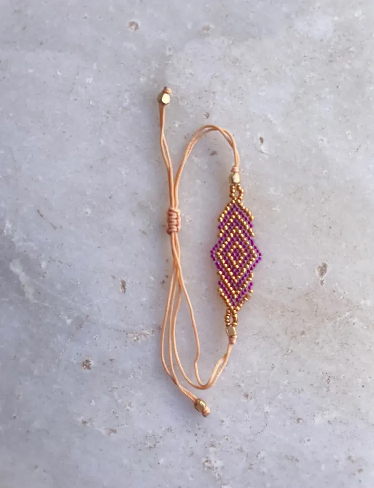 Beaded Rhombus bracelet