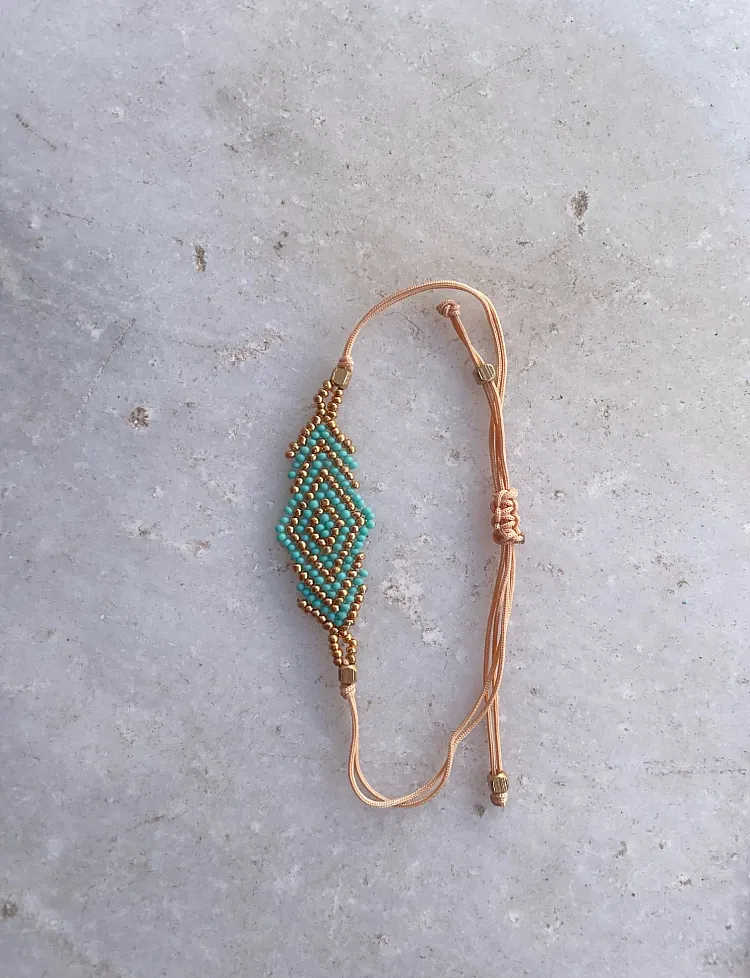 Beaded Rhombus bracelet