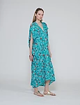 Amida Dress With Tucan Print Amida Dress With Tucan Print