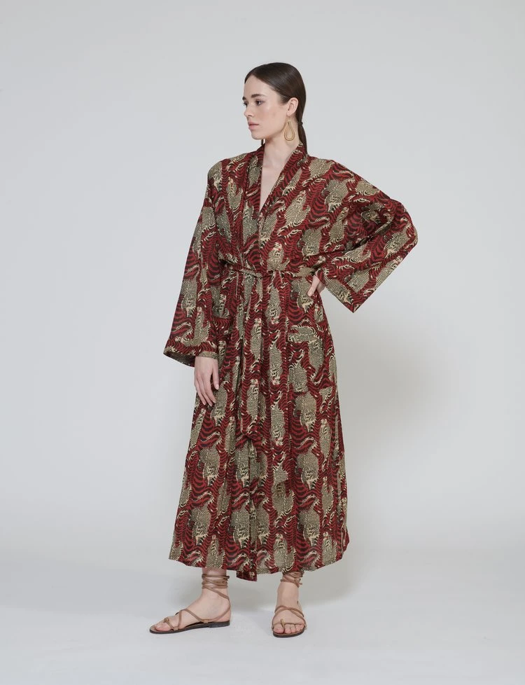 Tiger Long Kimono Tiger Long Kimono