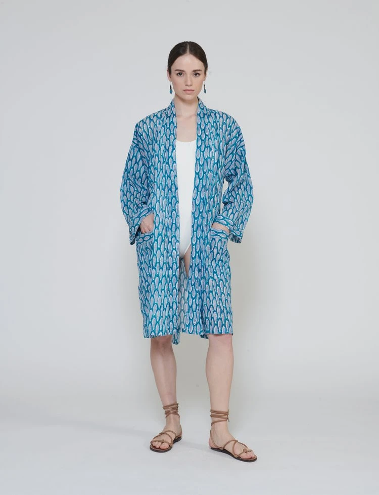 Fish Short Kimono Fish Short Kimono