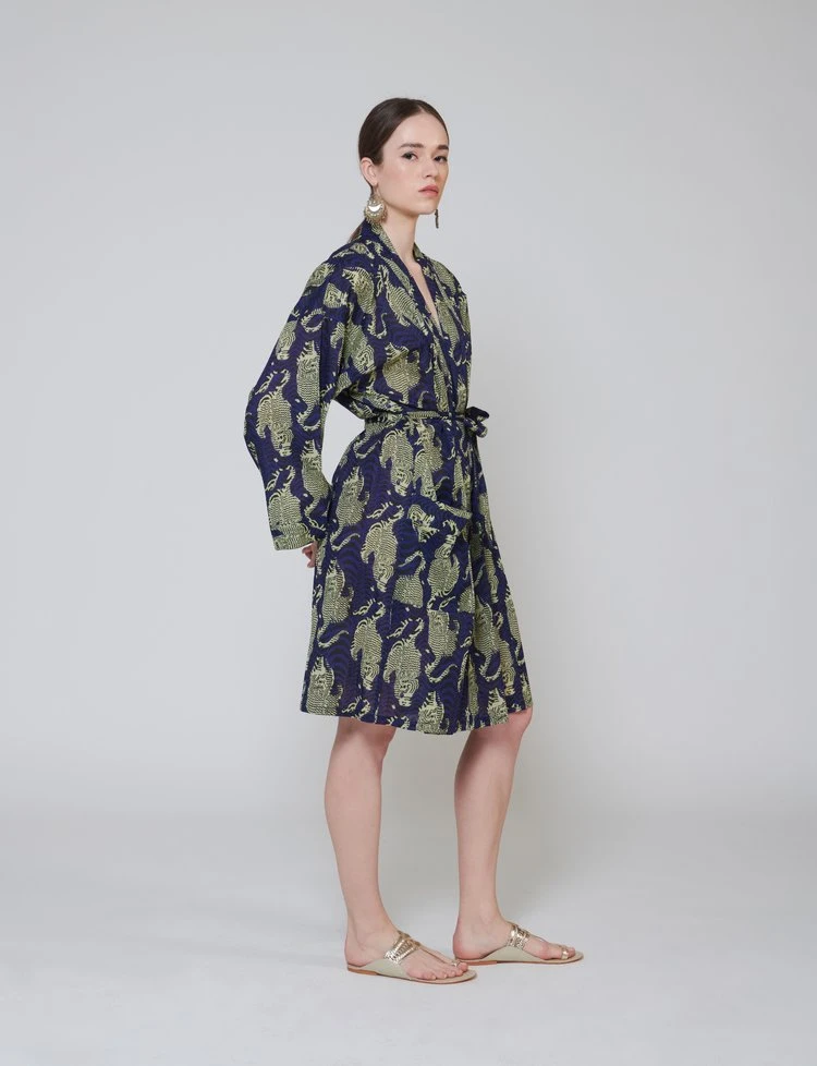 Tiger Short Kimono