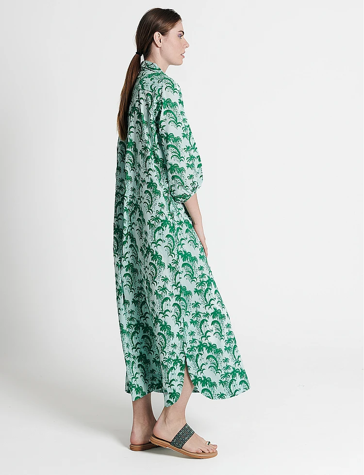 Palm Tree Long Dress