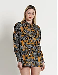 Cheetah Print Short Shirt Cheetah Print Short Shirt