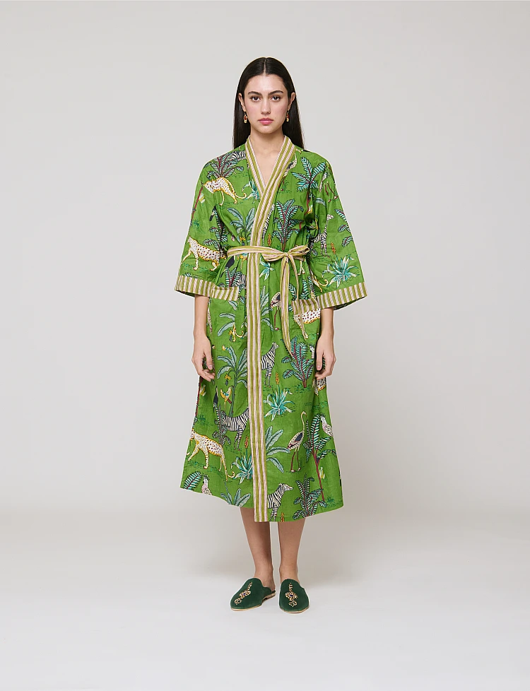 Jungle Green Kimono Jungle Green Kimono