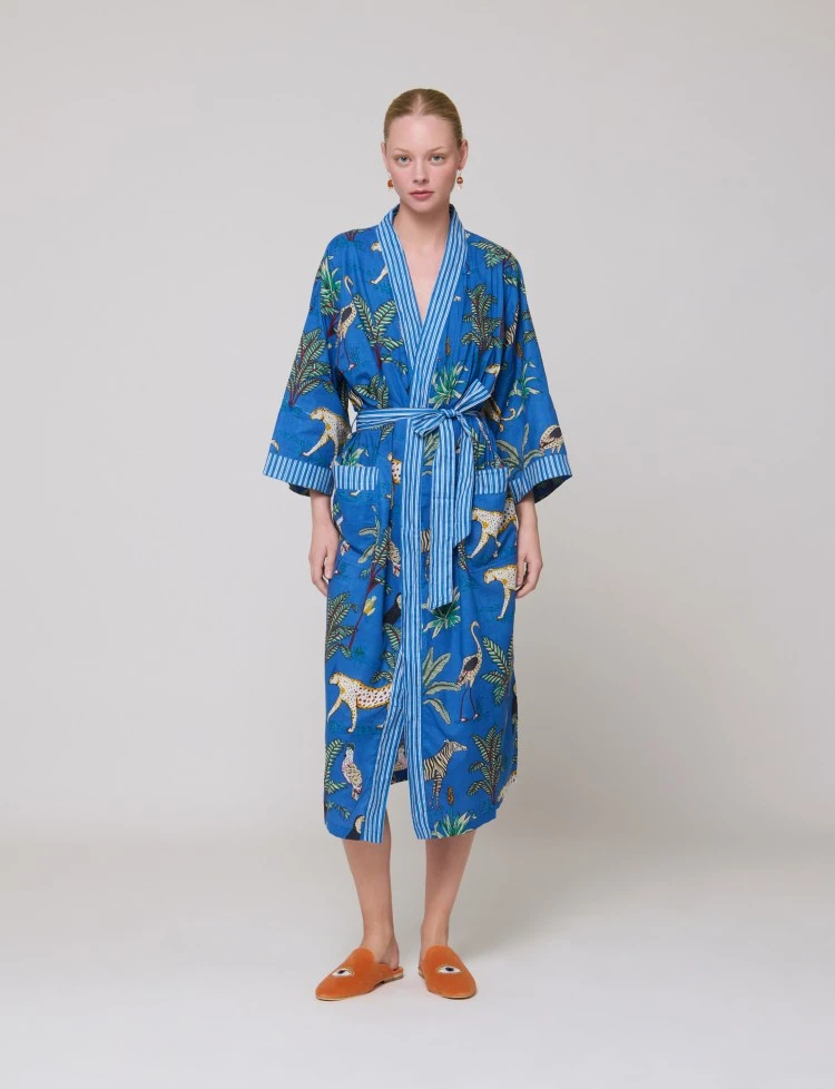 Jungle Blue Kimono
