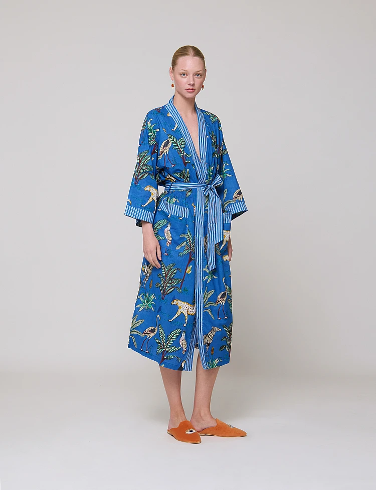 Jungle Blue Kimono