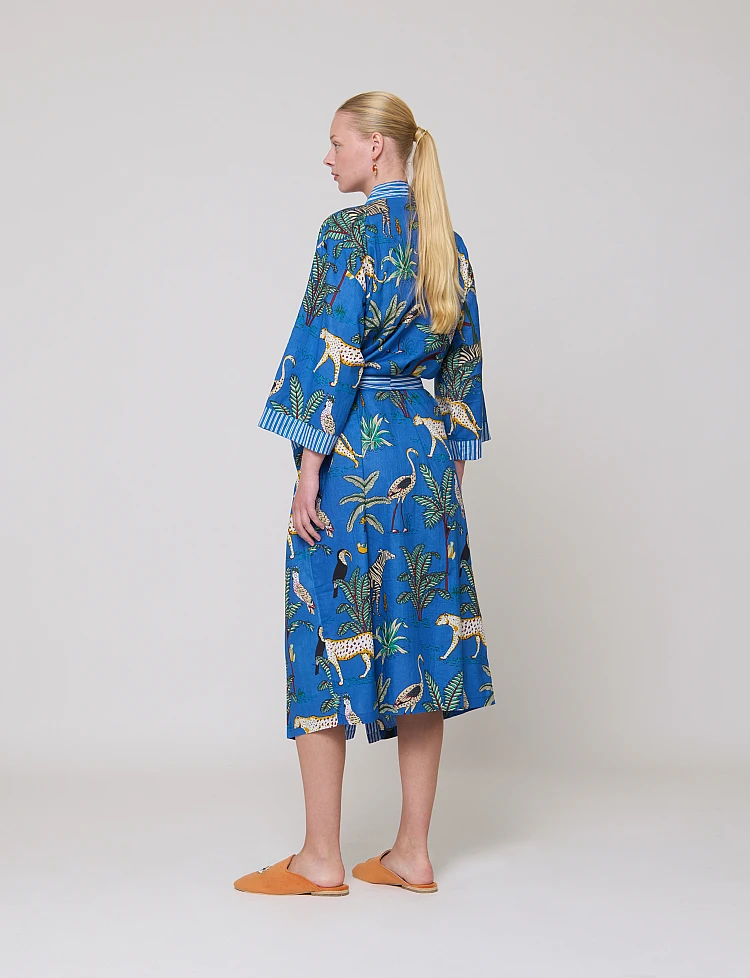 Jungle Blue Kimono Jungle Blue Kimono