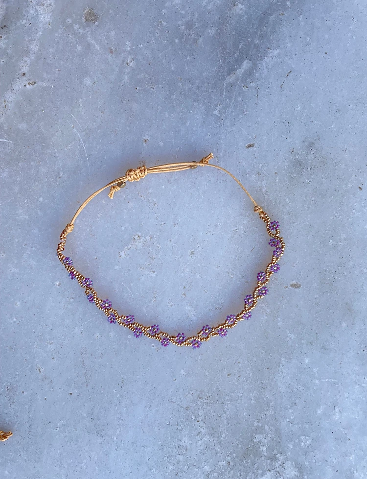 Flower Anklet Bracelet Flower Anklet Bracelet