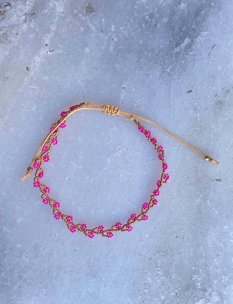 Flower Anklet Bracelet Flower Anklet Bracelet