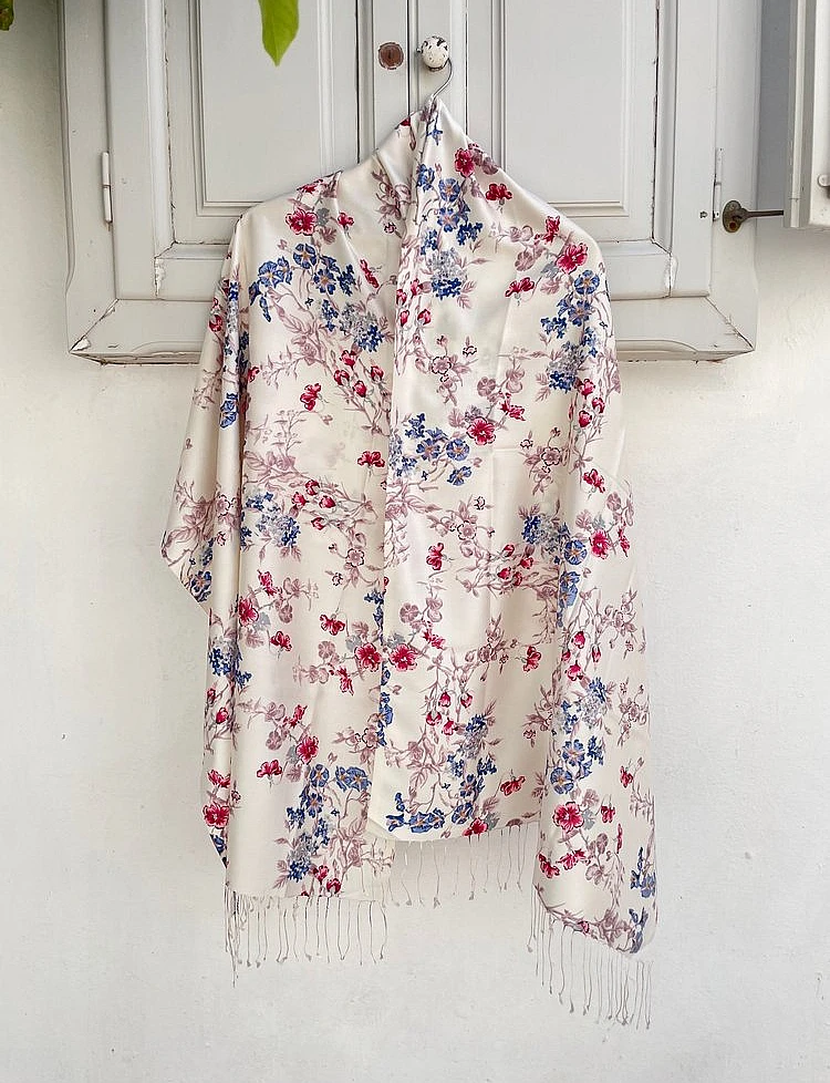 Flower Silk Scarves Flower Silk Scarves